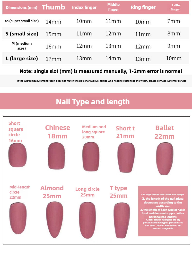 0948- Handmade press on nails fake nails removable