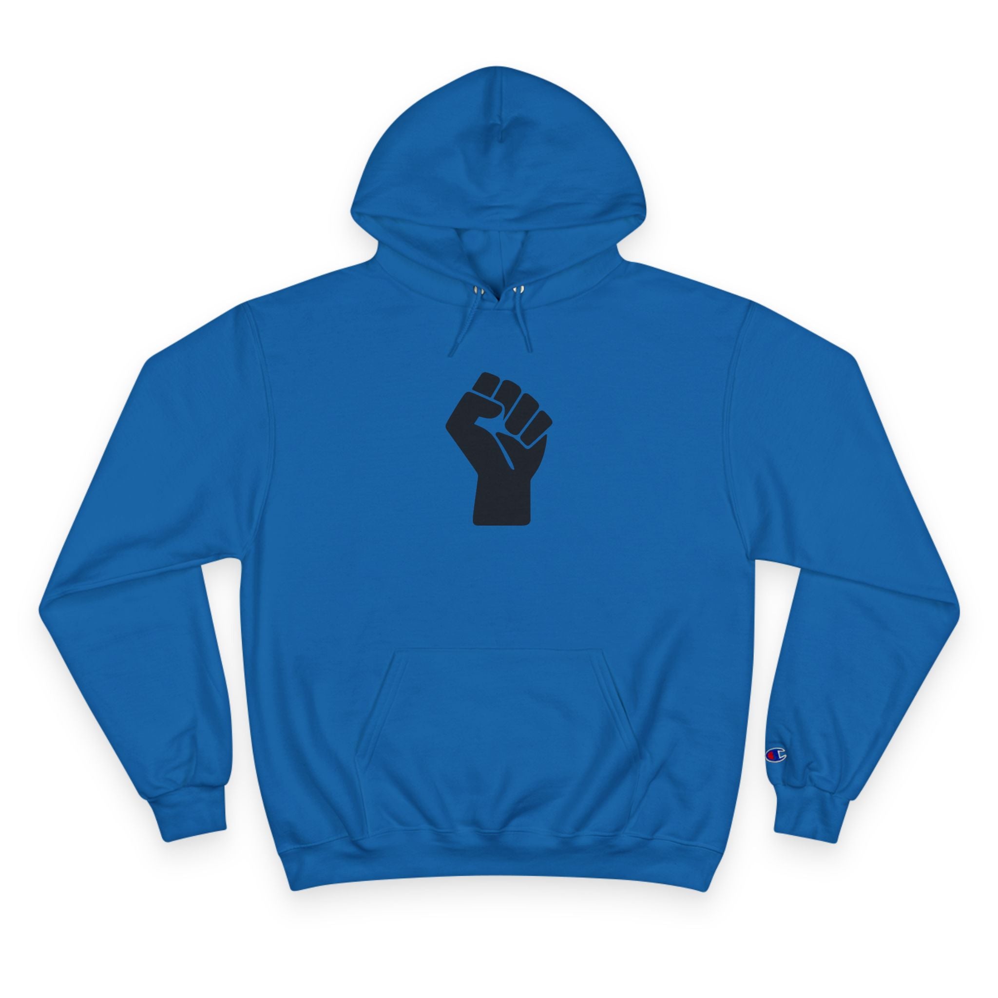 Color Power Champion Hoodie — "Opportunity Equity Freedom Justice" Pullover