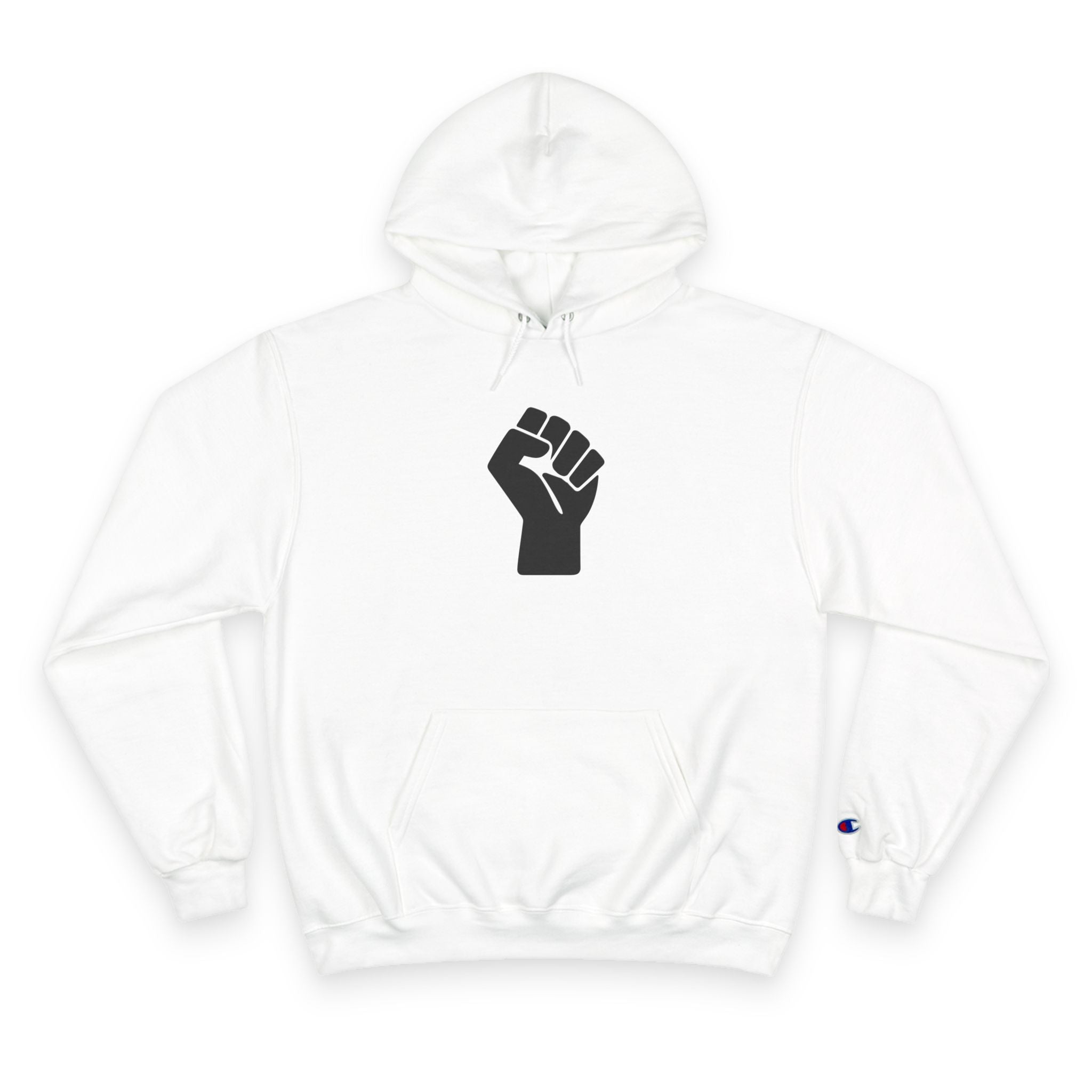 Color Power Champion Hoodie — "Opportunity Equity Freedom Justice" Pullover