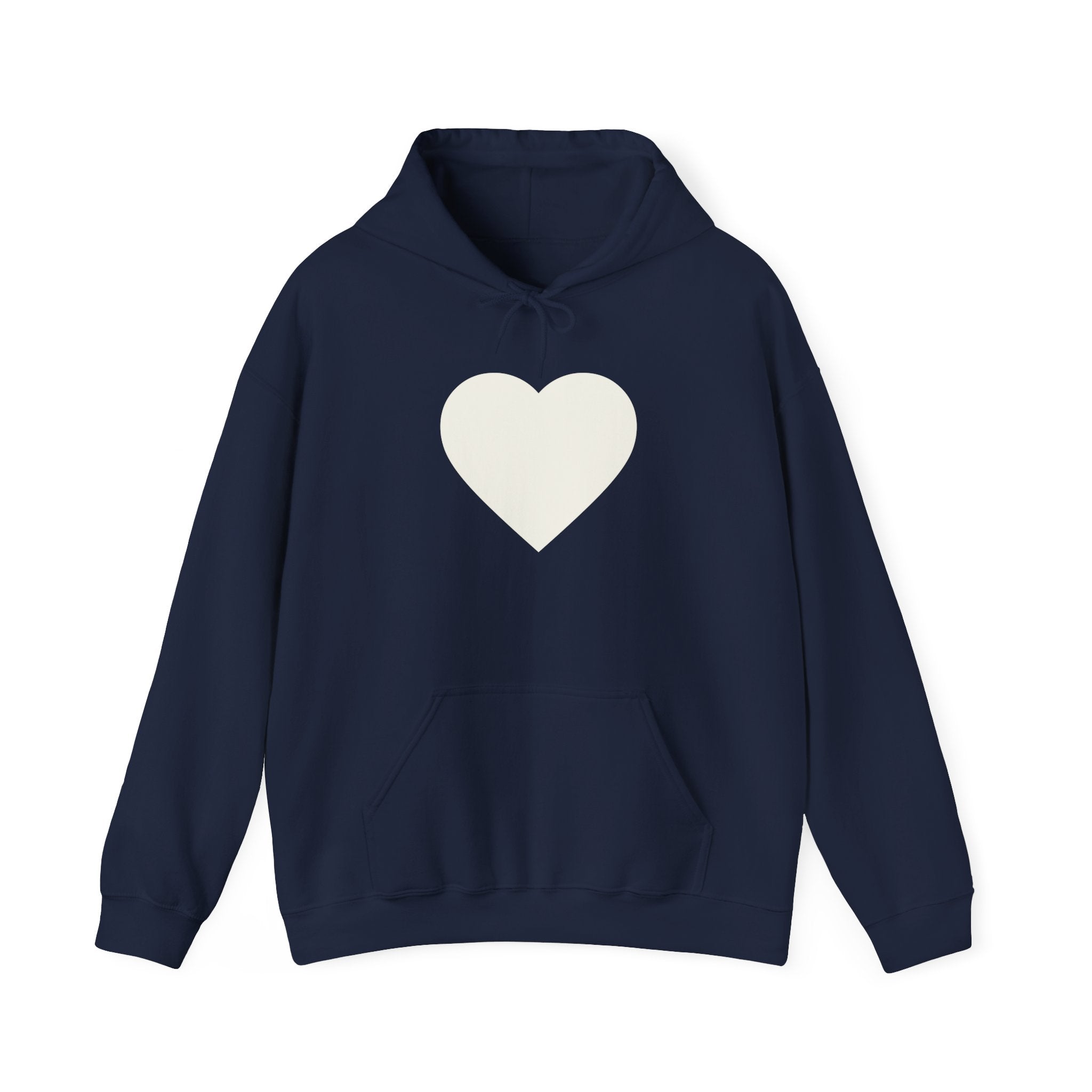 Love Me Heart Hoodie – Black Graphic Heart Pullover