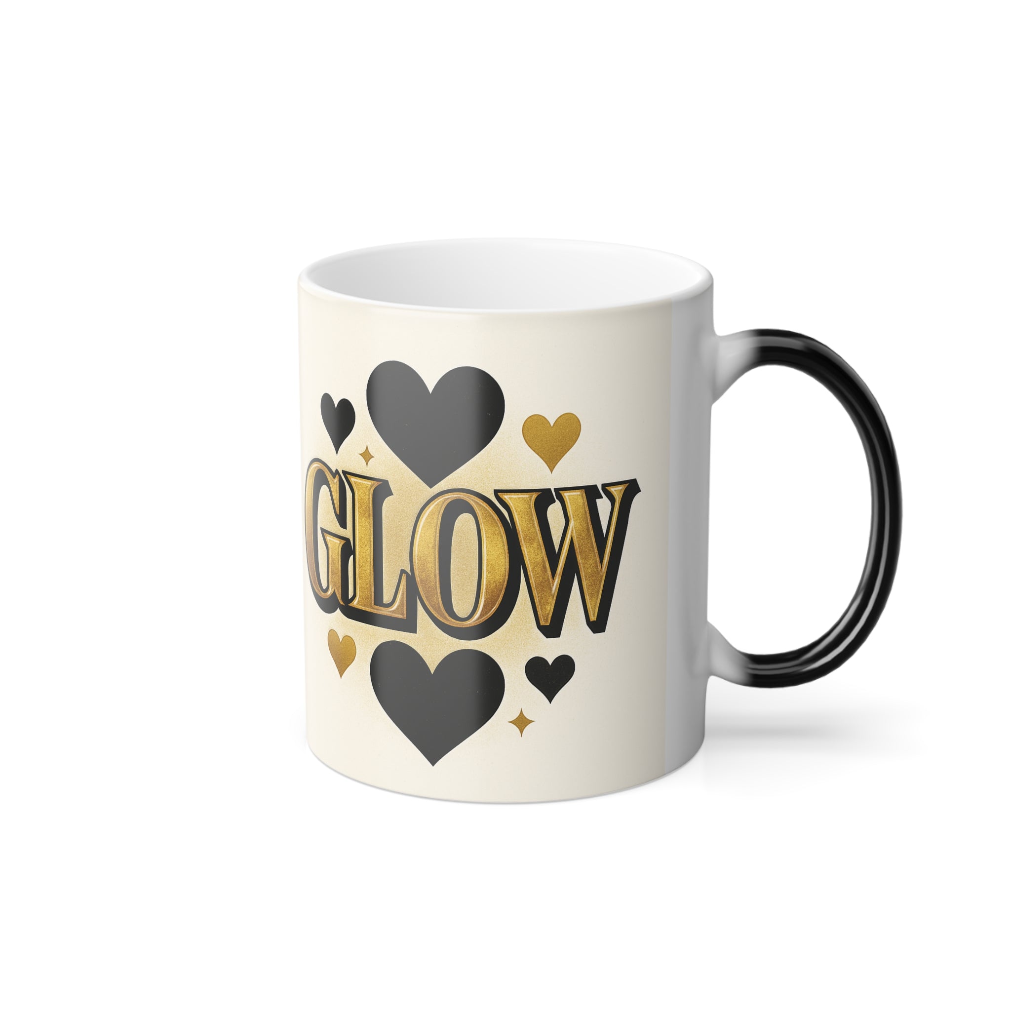 Glow Heart Color-Changing Mug — 11oz Magic Heat Reveal