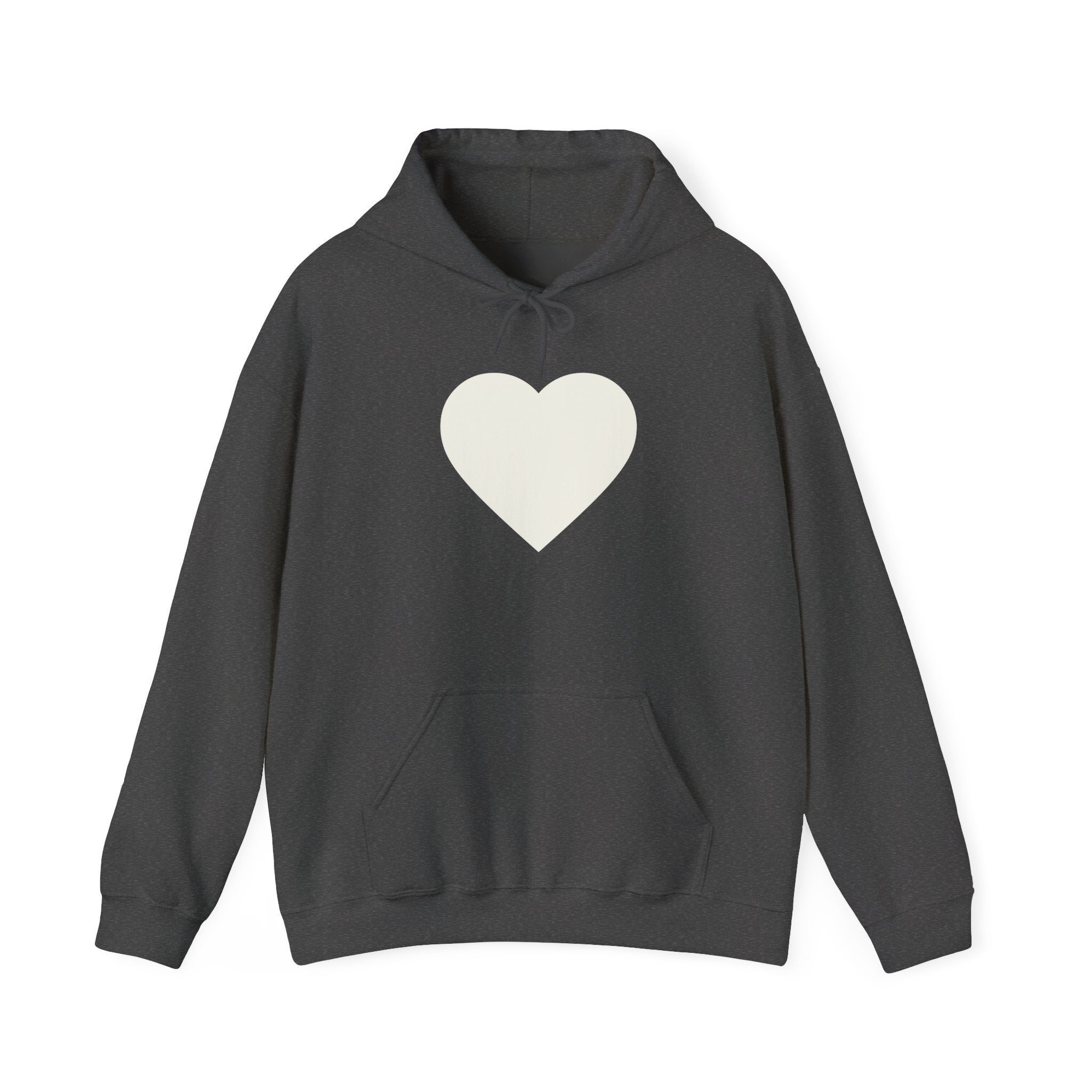 Love Me Heart Hoodie – Black Graphic Heart Pullover
