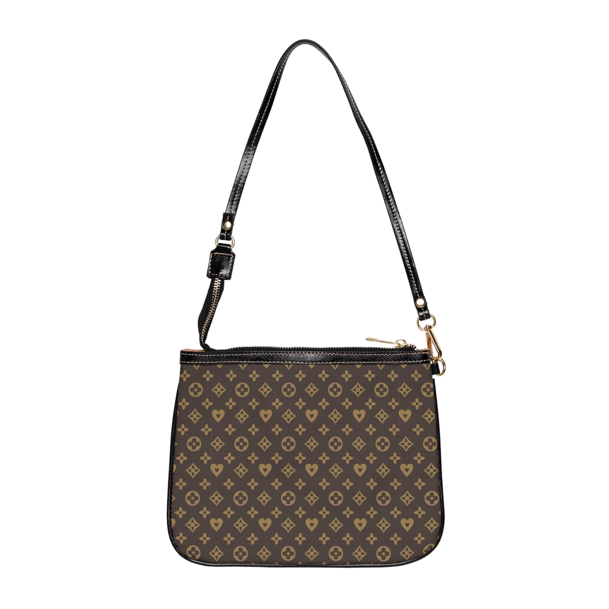 Small Shoulder Bag — Brown Monogram Crossbody Purse