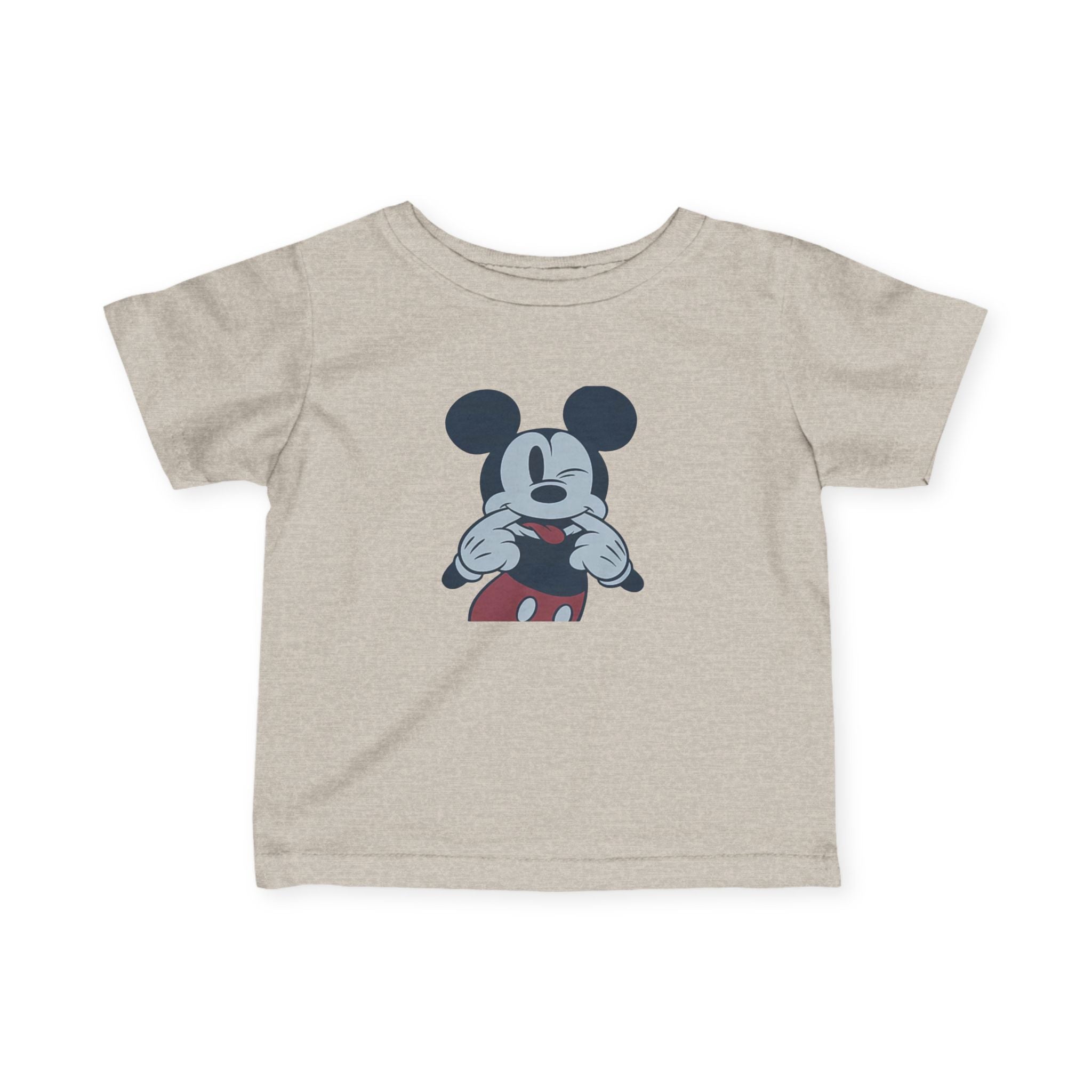 Infant Tee — Vintage Cartoon Mouse Face Baby Shirt