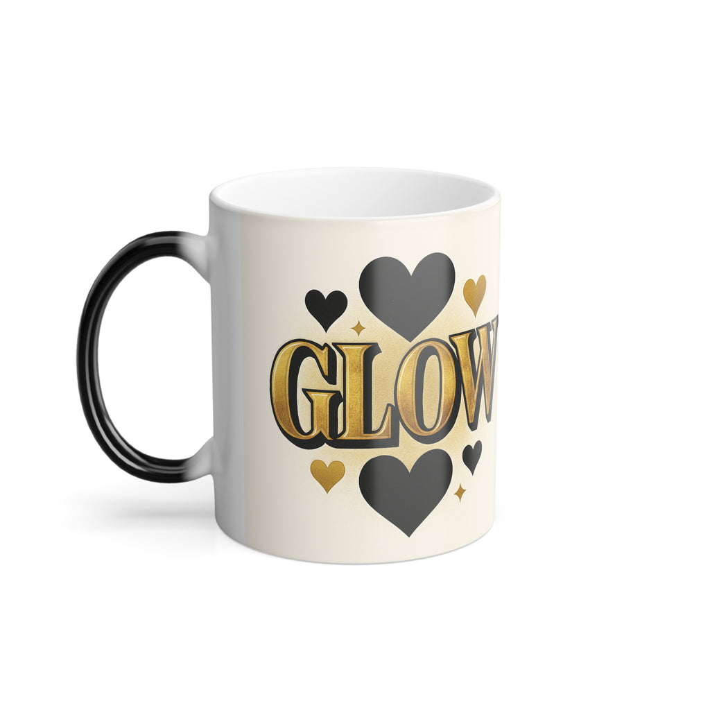 Glow Heart Color-Changing Mug — 11oz Magic Heat Reveal