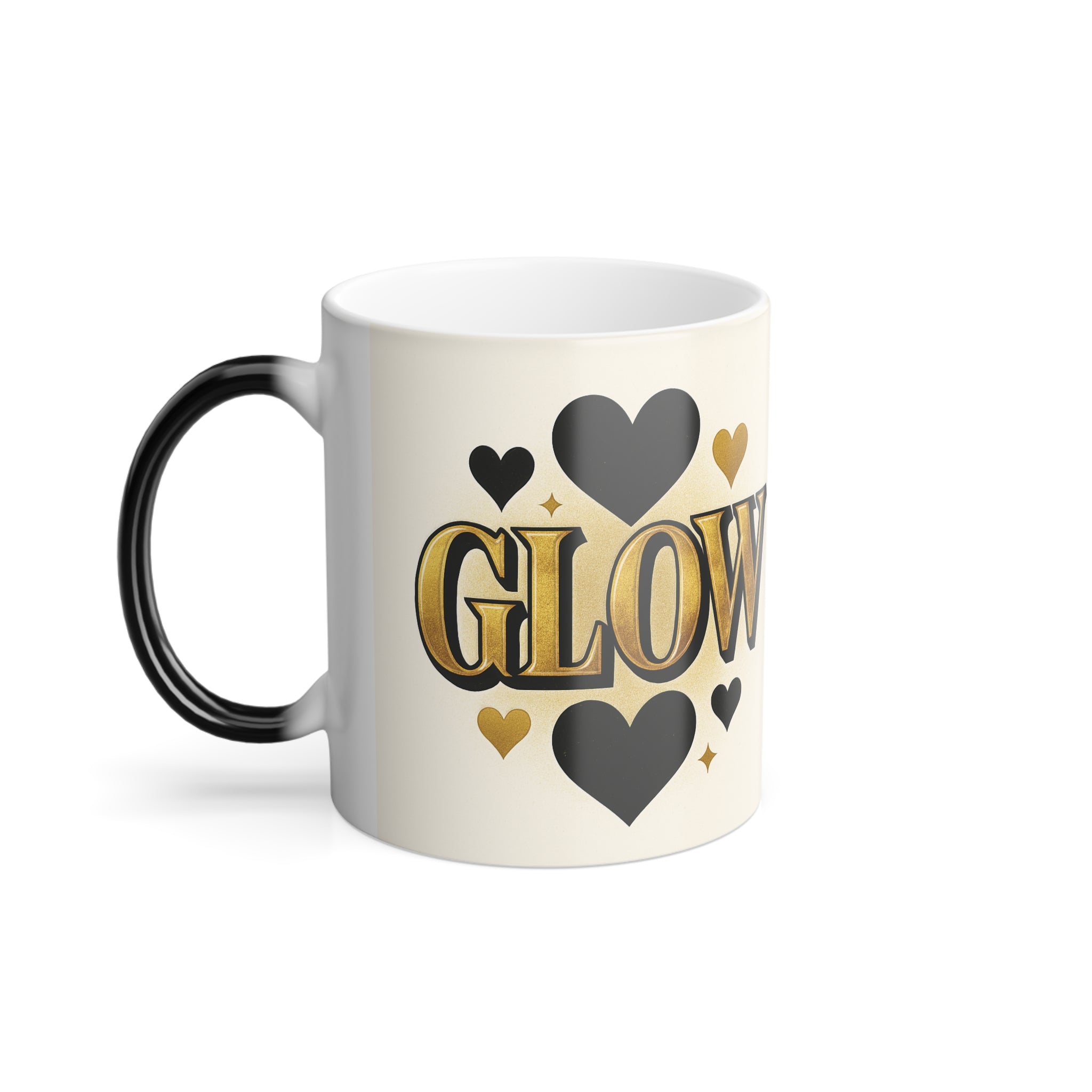 Glow Heart Color-Changing Mug — 11oz Magic Heat Reveal