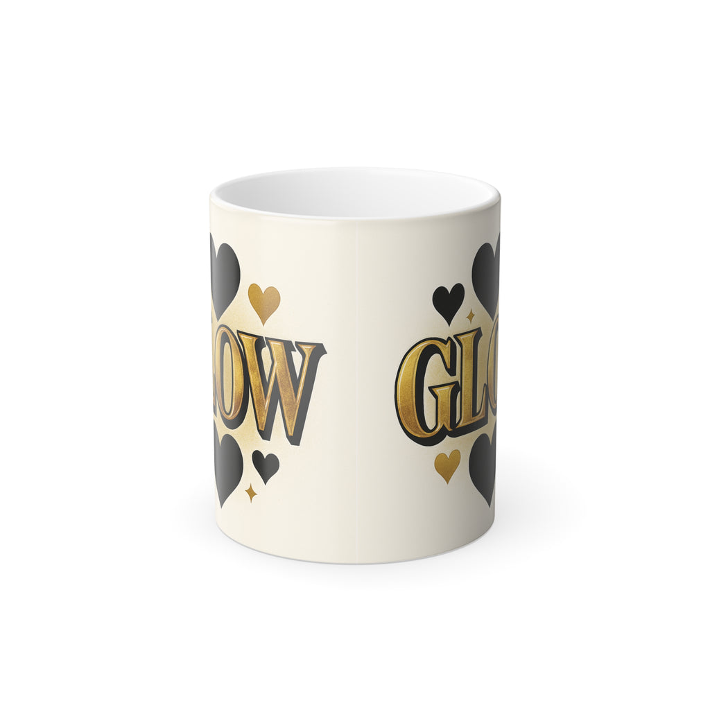 Glow Heart Color-Changing Mug — 11oz Magic Heat Reveal