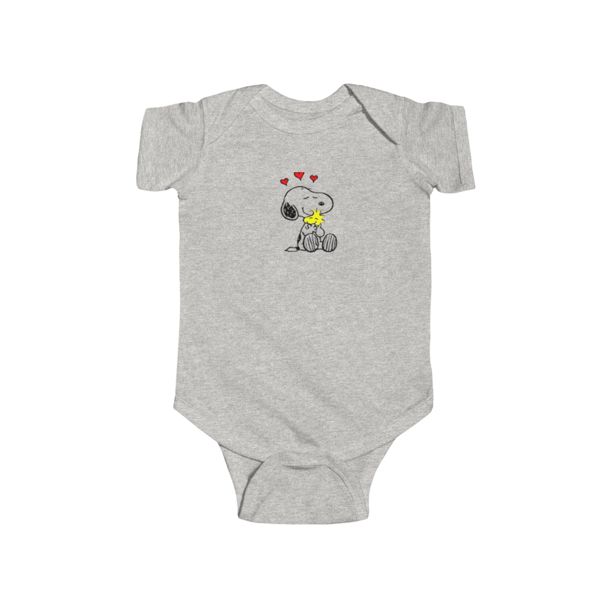 Snoopy & Woodstock Baby Bodysuit – Cute Hearts Infant Onesie