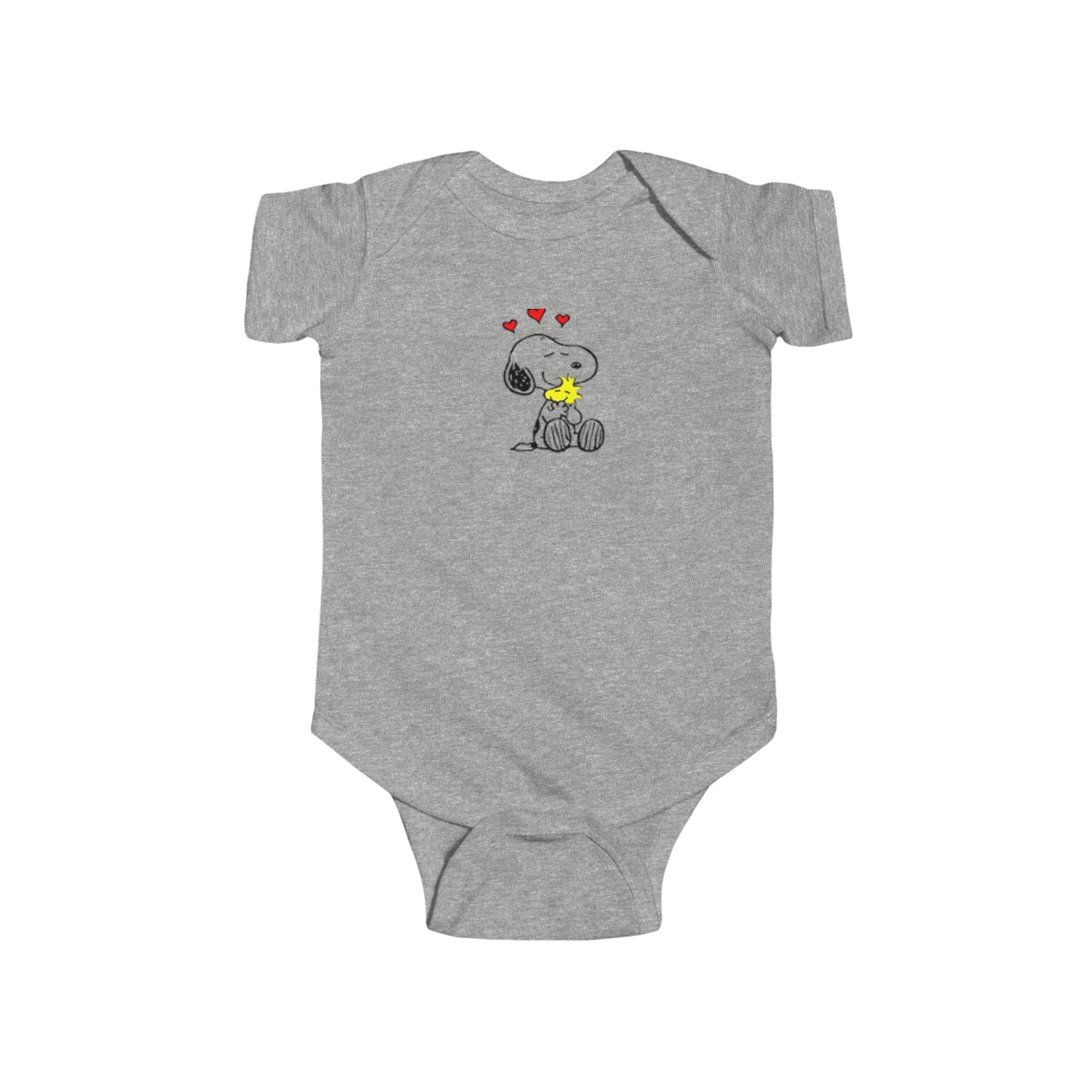 Snoopy & Woodstock Baby Bodysuit – Cute Hearts Infant Onesie