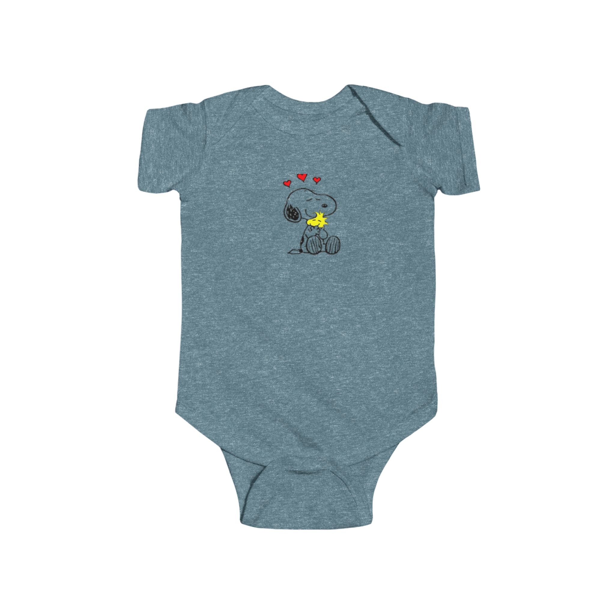 Snoopy & Woodstock Baby Bodysuit – Cute Hearts Infant Onesie