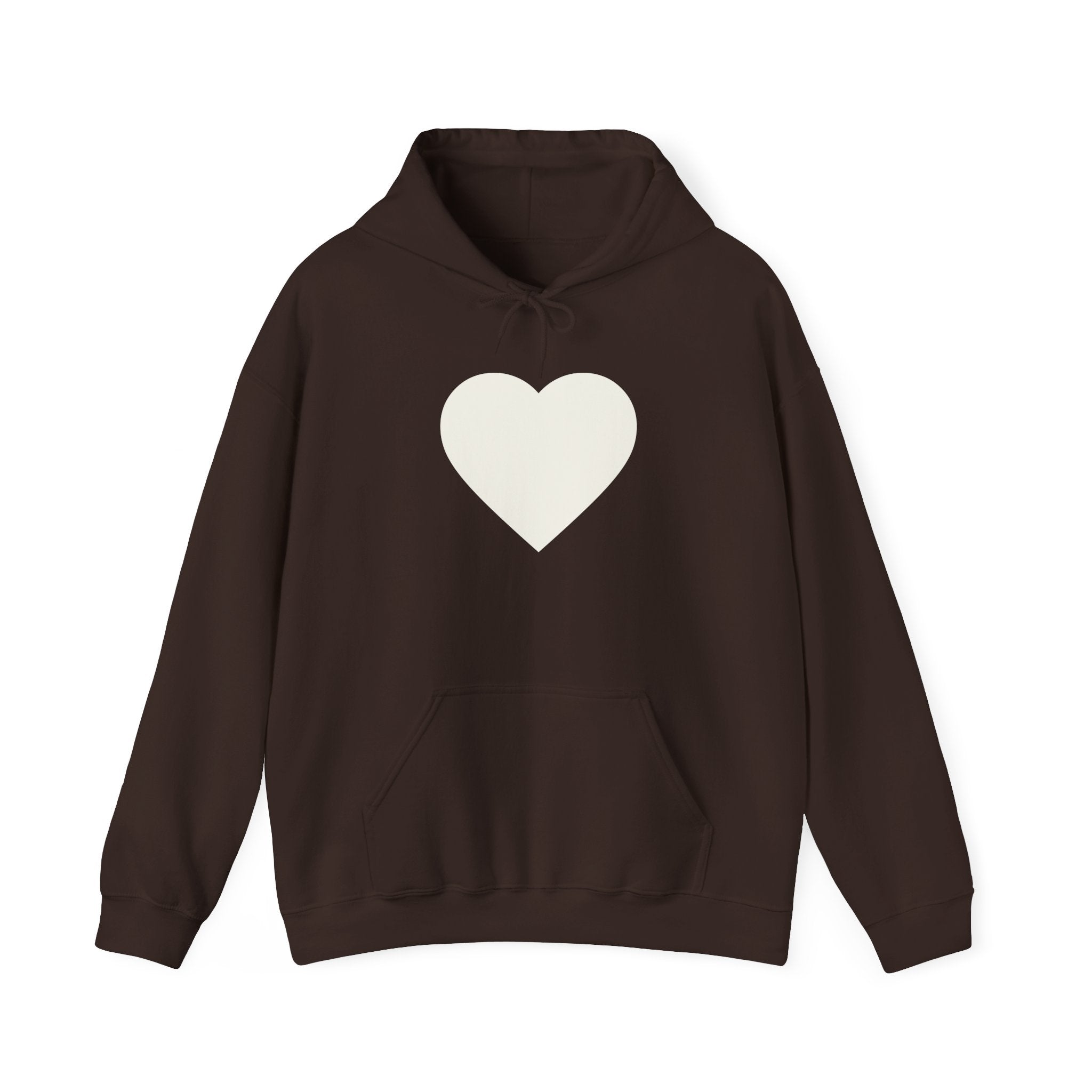 Love Me Heart Hoodie – Black Graphic Heart Pullover