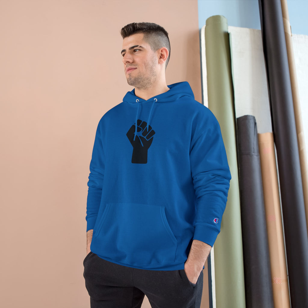 Color Power Champion Hoodie — "Opportunity Equity Freedom Justice" Pullover