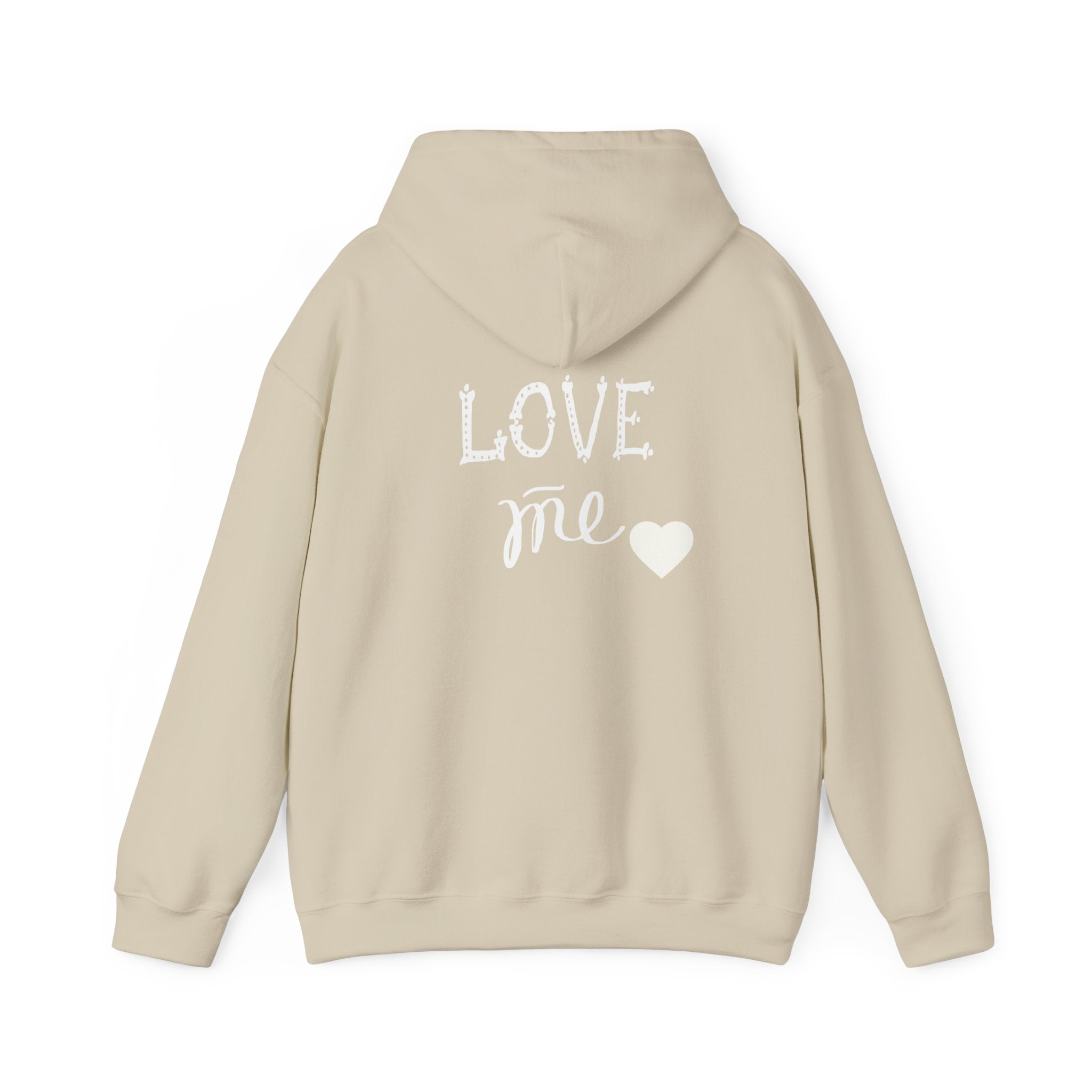 Love Me Heart Hoodie – Black Graphic Heart Pullover