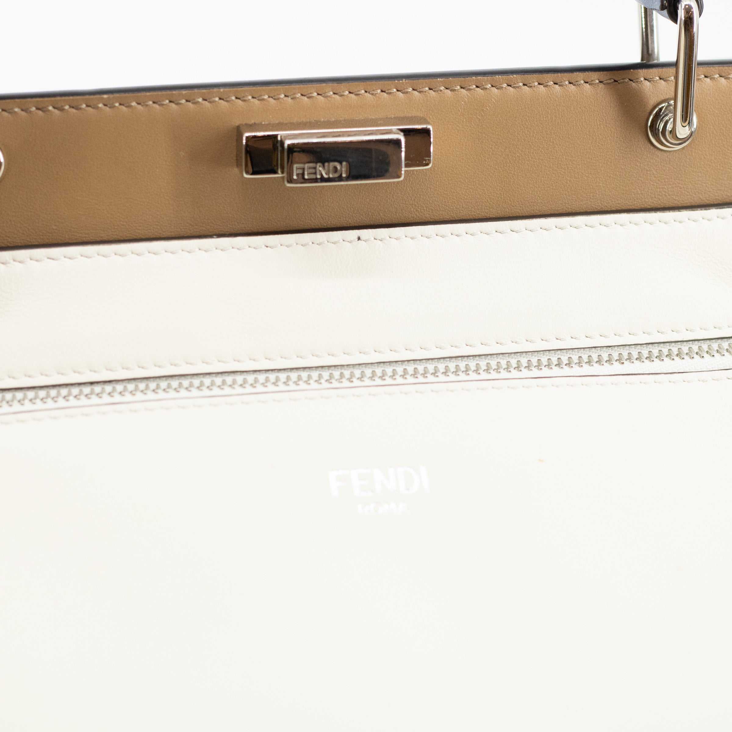 Fendi Peekaboo ISeeU Breifcase Leather with Stitch Detail