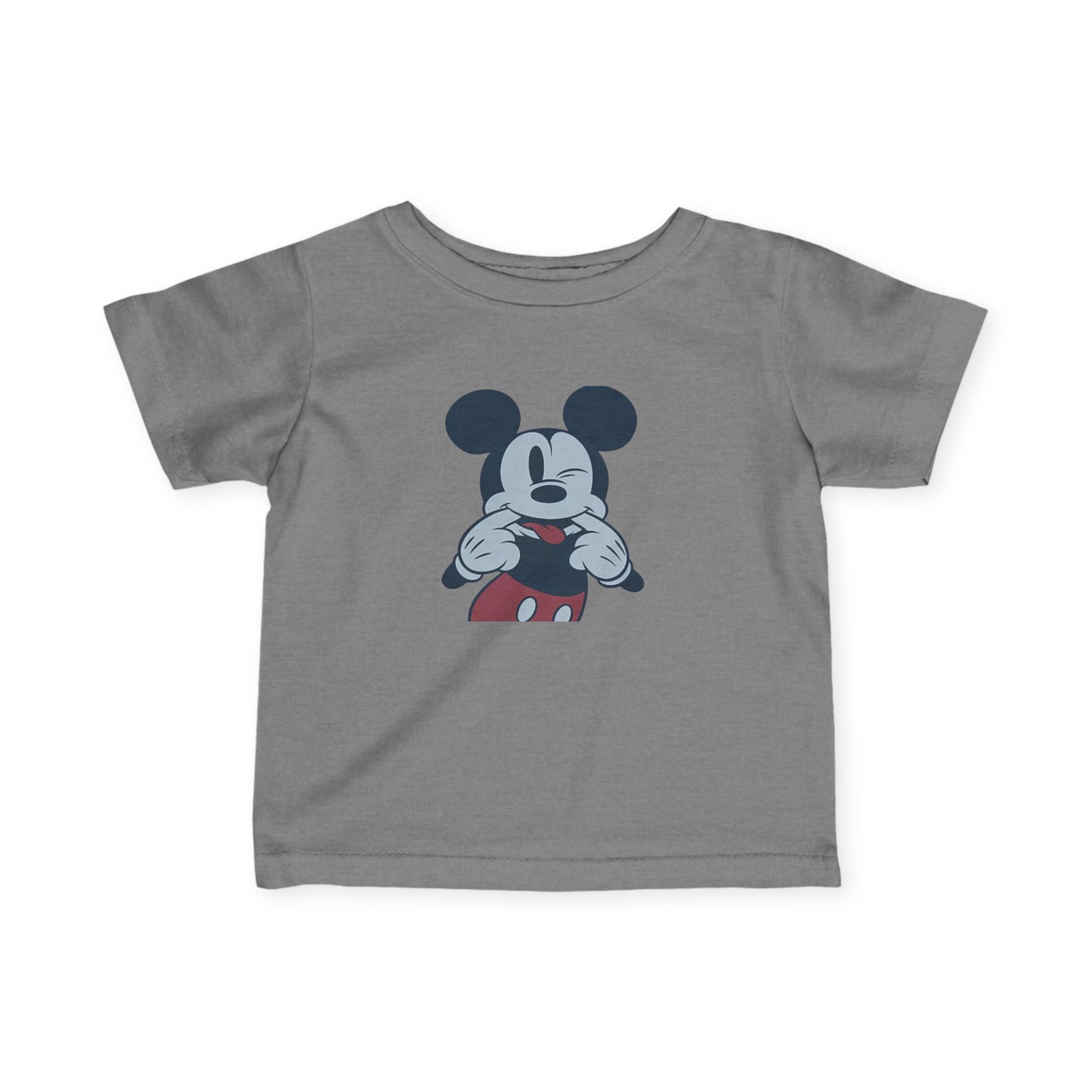 Infant Tee — Vintage Cartoon Mouse Face Baby Shirt