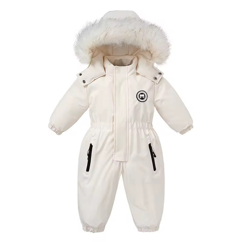 Boys and Girls One Piece Snowsuits Overalls Ski Suits Winter Waterproof Coats Jumpsuits for Baby Toddler 2T-5T…