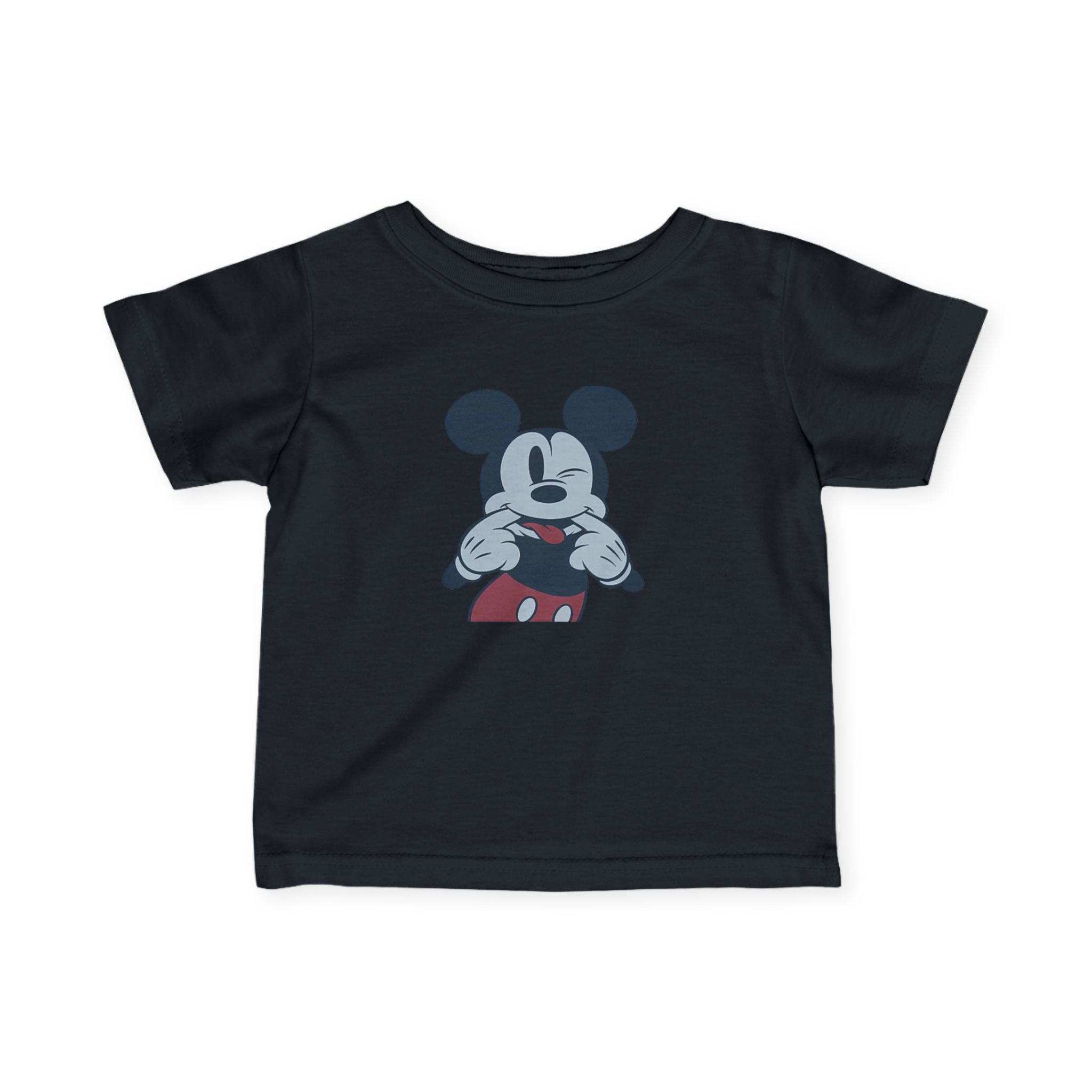 Infant Tee — Vintage Cartoon Mouse Face Baby Shirt