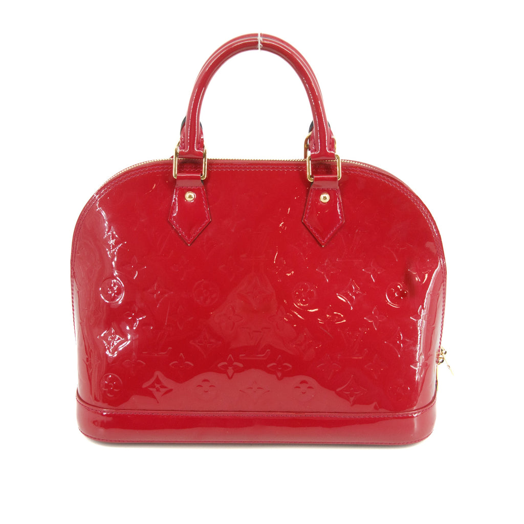 Louis Vuitton Monogram Vernis Parent Alma PM Handbag #3222