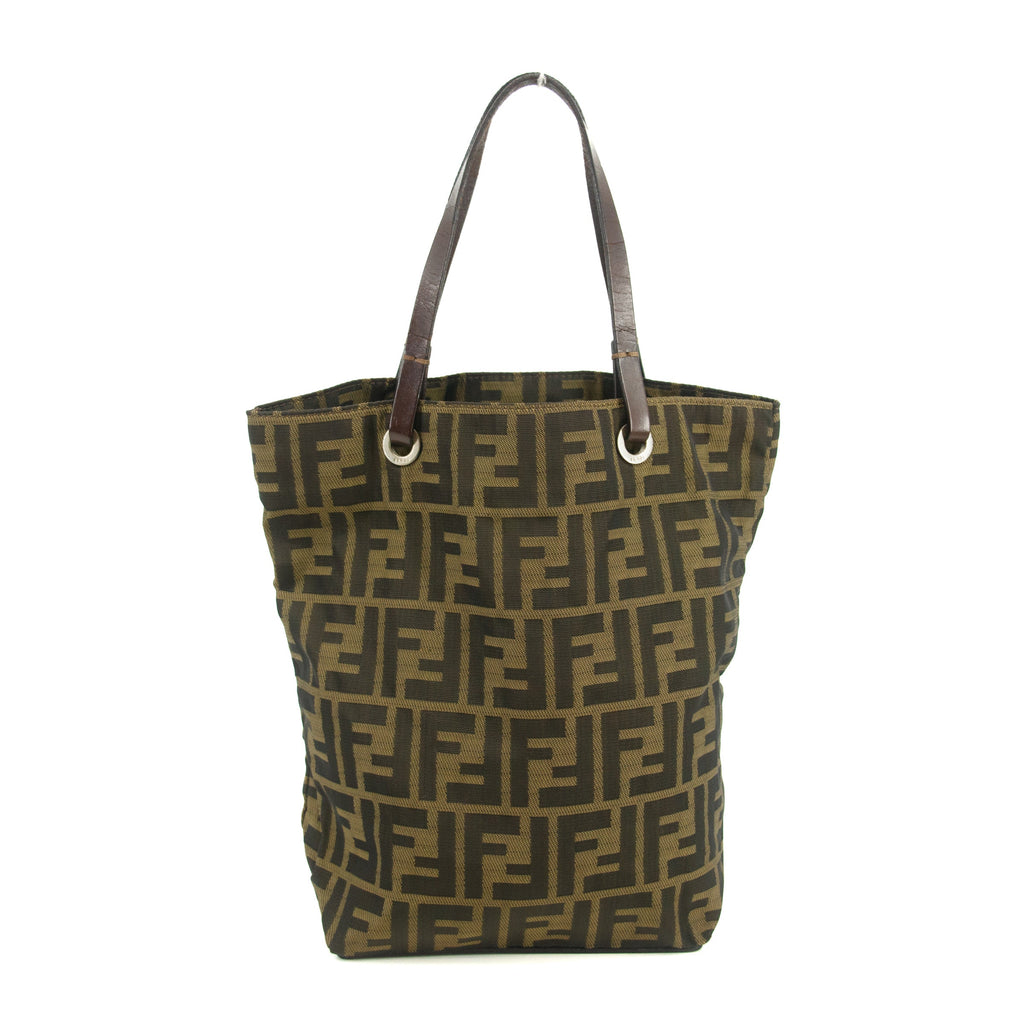 Fendi Zucca FF Canvas Brown Shoulder Bag #3547