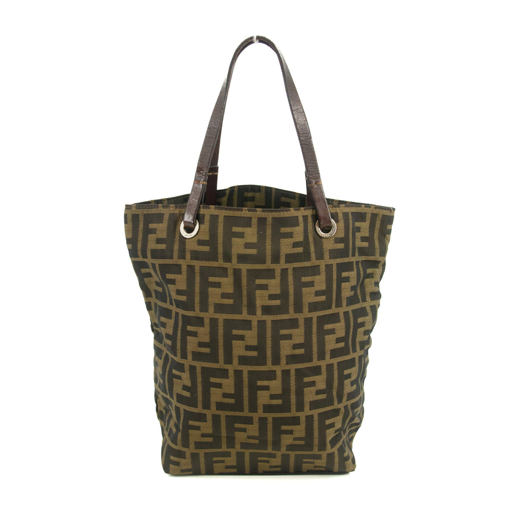 Fendi Zucca FF Canvas Brown Shoulder Bag #3547