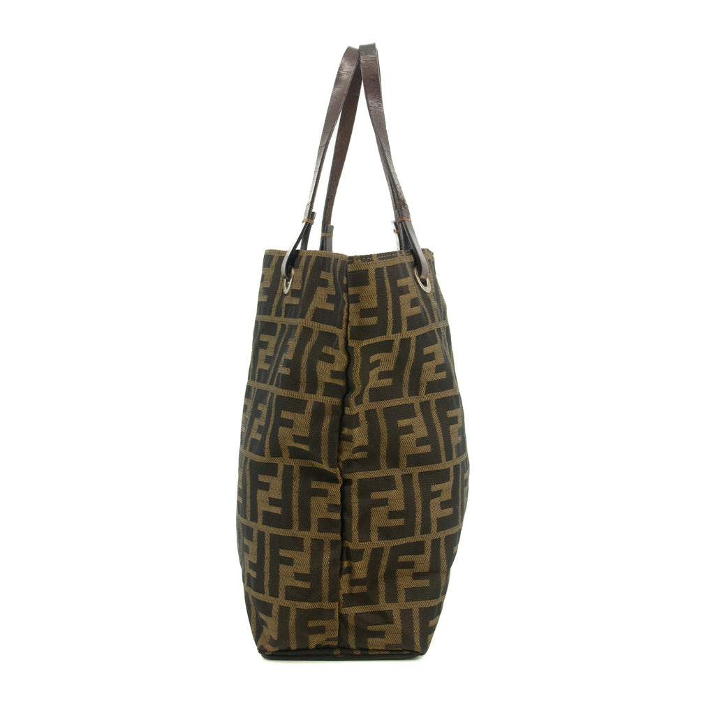 Fendi Zucca FF Canvas Brown Shoulder Bag #3547