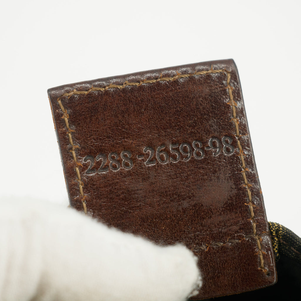 Fendi Zucca FF Canvas Brown Shoulder Bag #3547