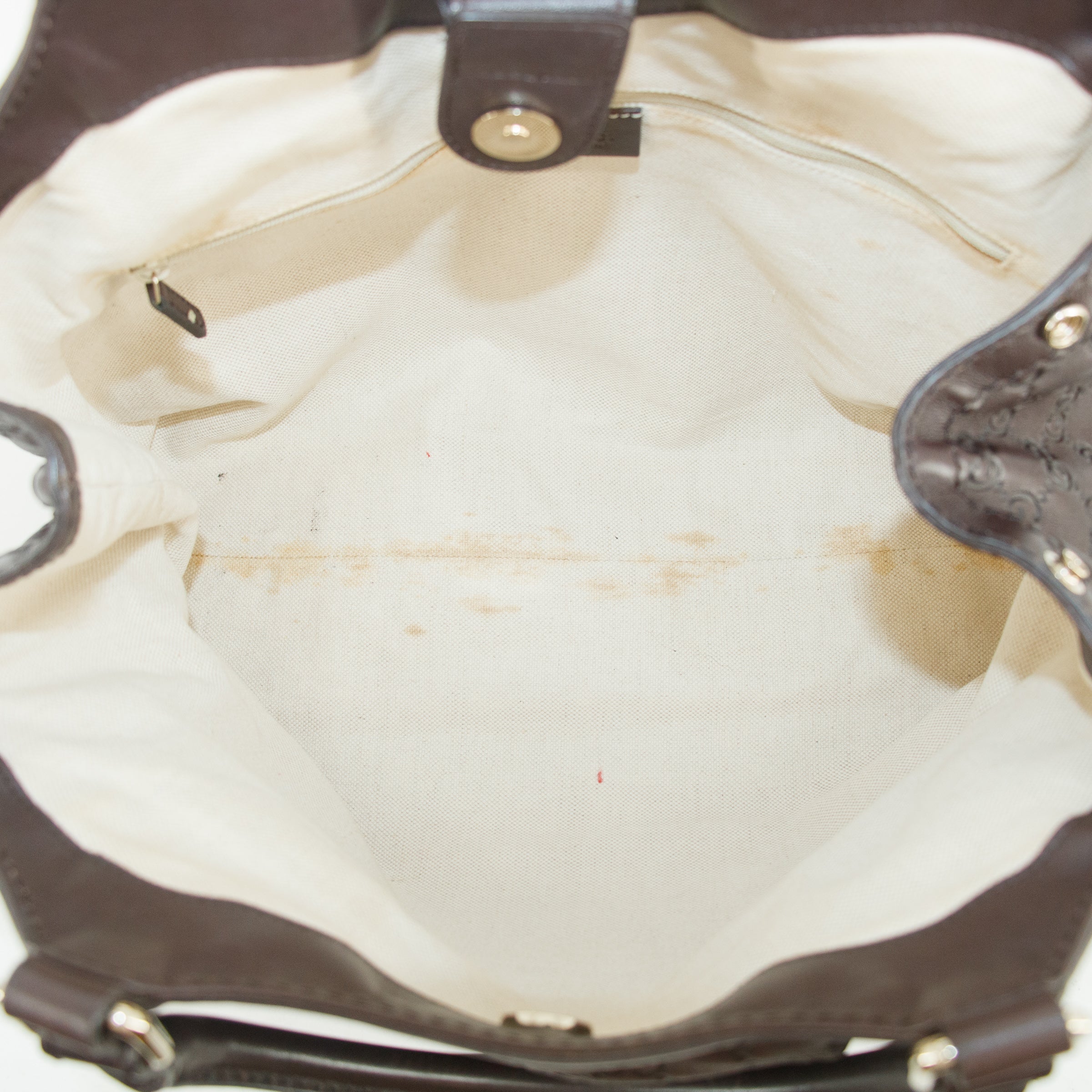 Gucci GG Guccisima Brown Interlocking GG Sukey Handbag #3558