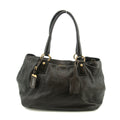 Prada Vitello Daino Black Leather 2Way Shoulder Bag #3598
