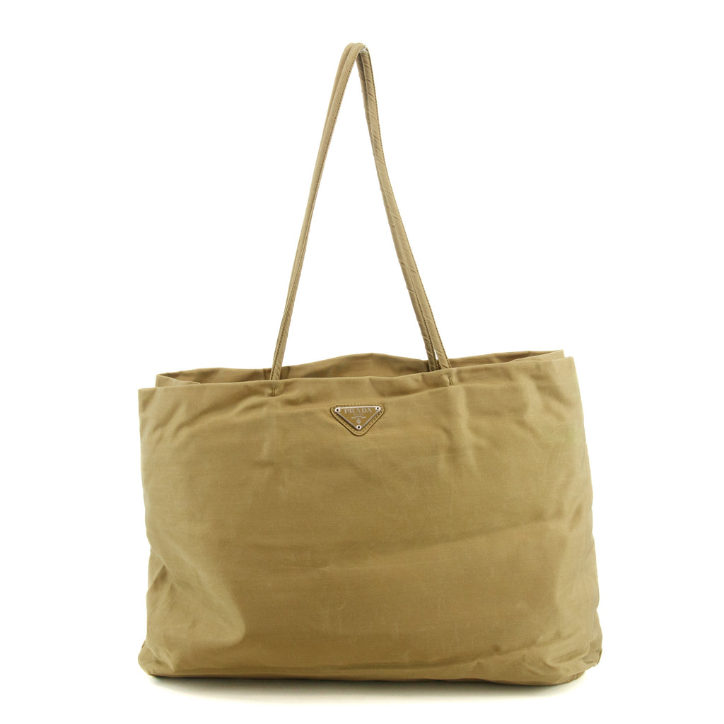 Prada Green Nylon Tesssuto City Shoulder Bag  #3602