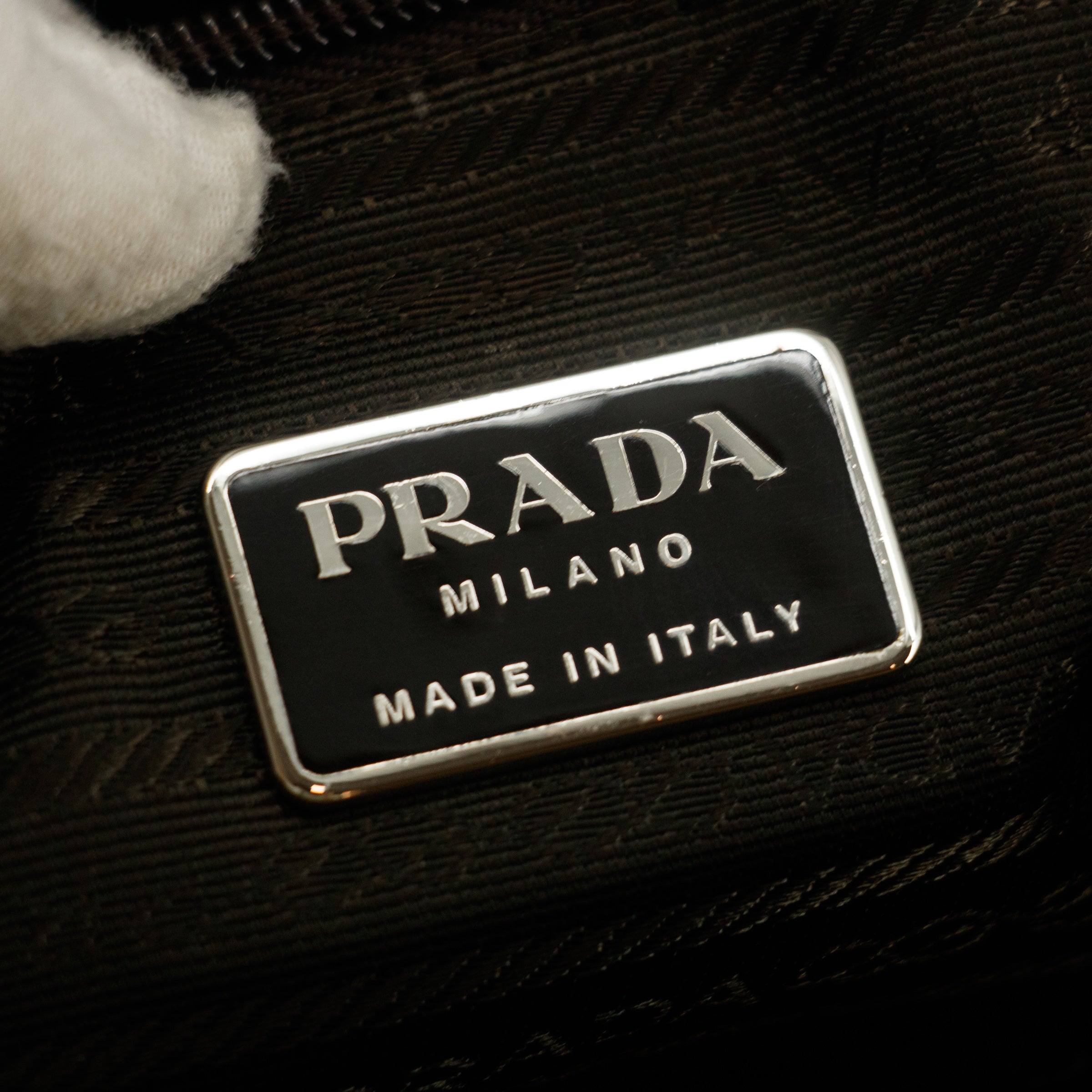 Prada Green Nylon Tesssuto City Shoulder Bag  #3602