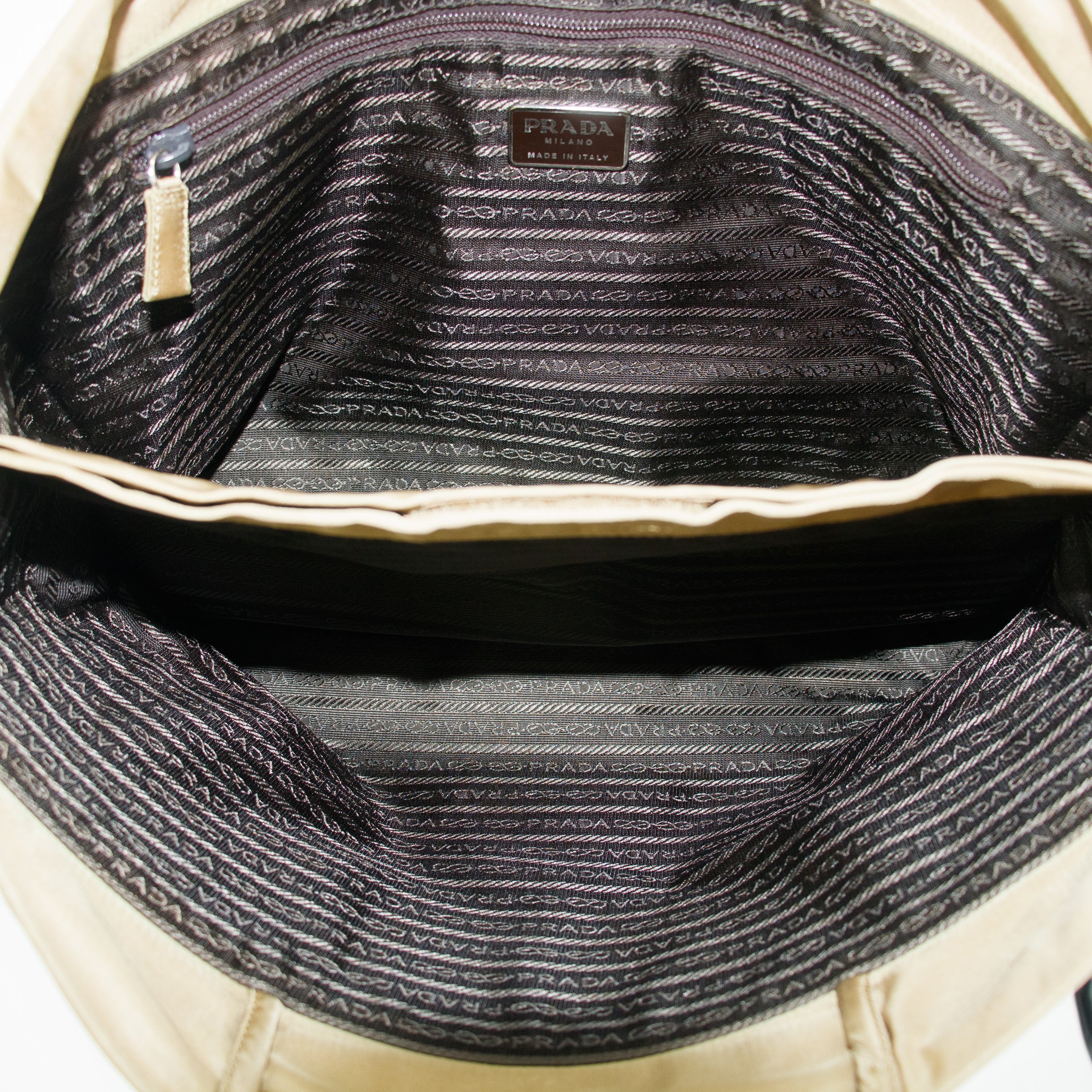 Prada Green Nylon Tesssuto City Shoulder Bag  #3602