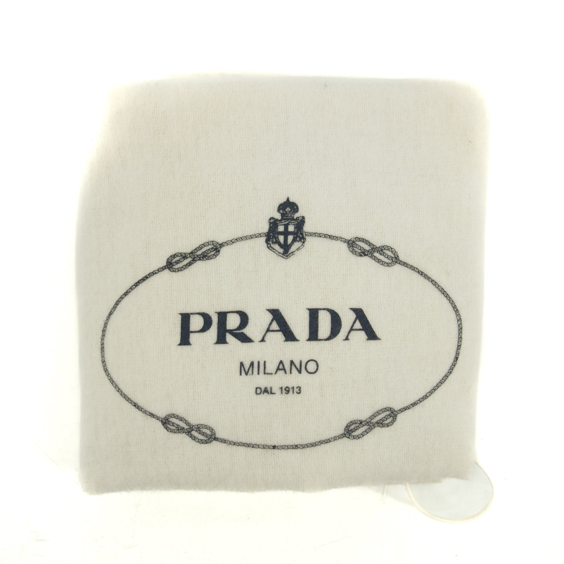 Prada Ivory Canvas x Leather Mini Boston Bag #3645