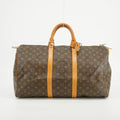 Louis Vuitton Monogram Canvas Brown Keepall 50 Boston Bag #3776