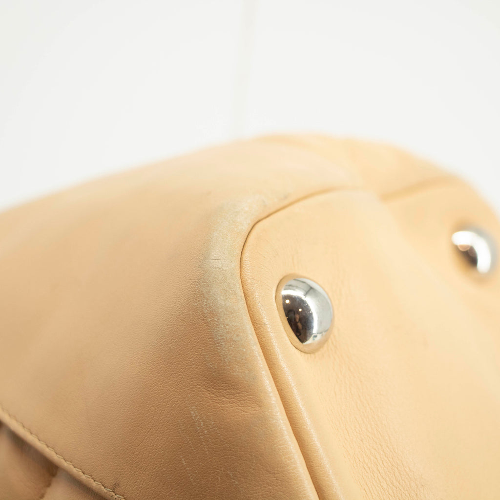 Chanel Beige Lambskin Quilted Cambon Ligne Shoulder Bag 10 Series #3970