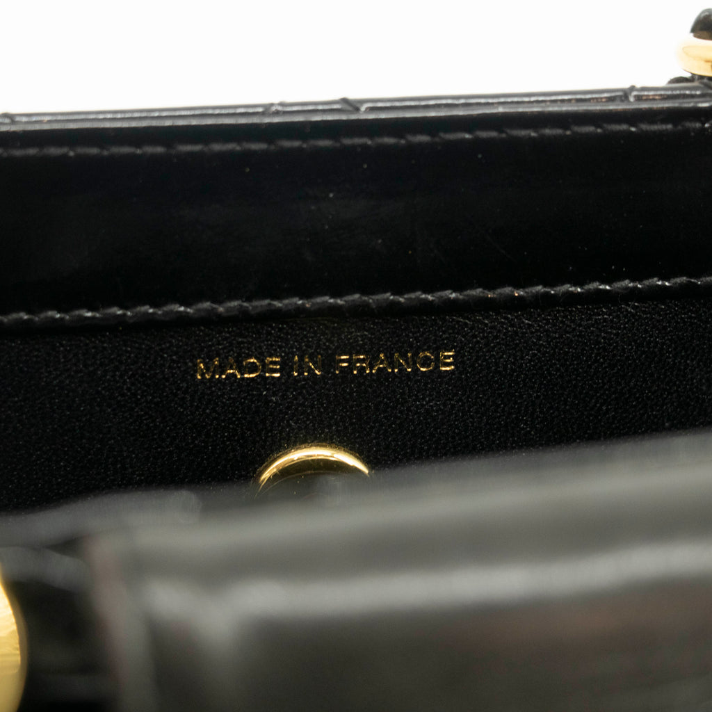 Chanel CC Cocomark Quilted Patent Handle Tote Bag #3982