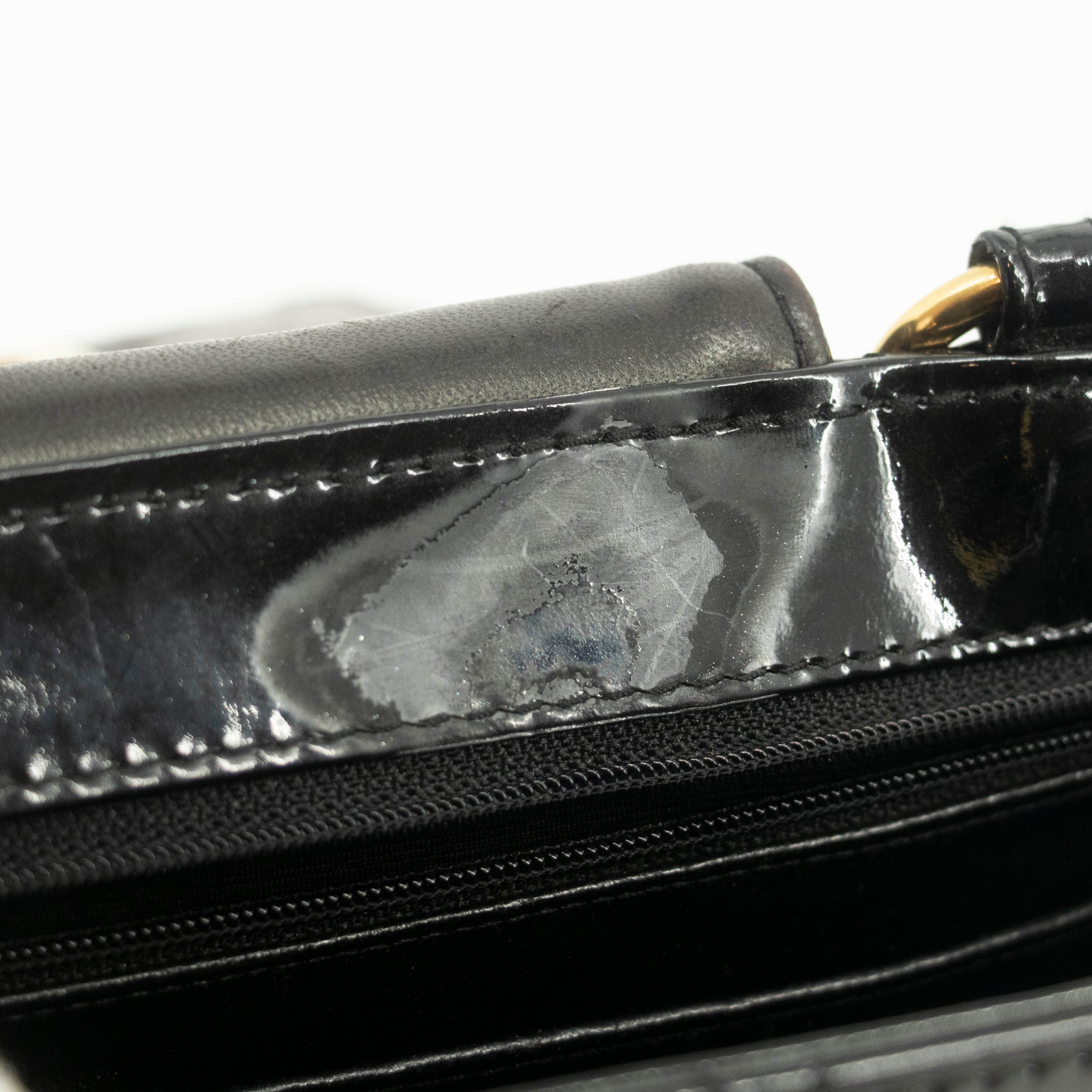 Chanel CC Cocomark Quilted Patent Handle Tote Bag #3982