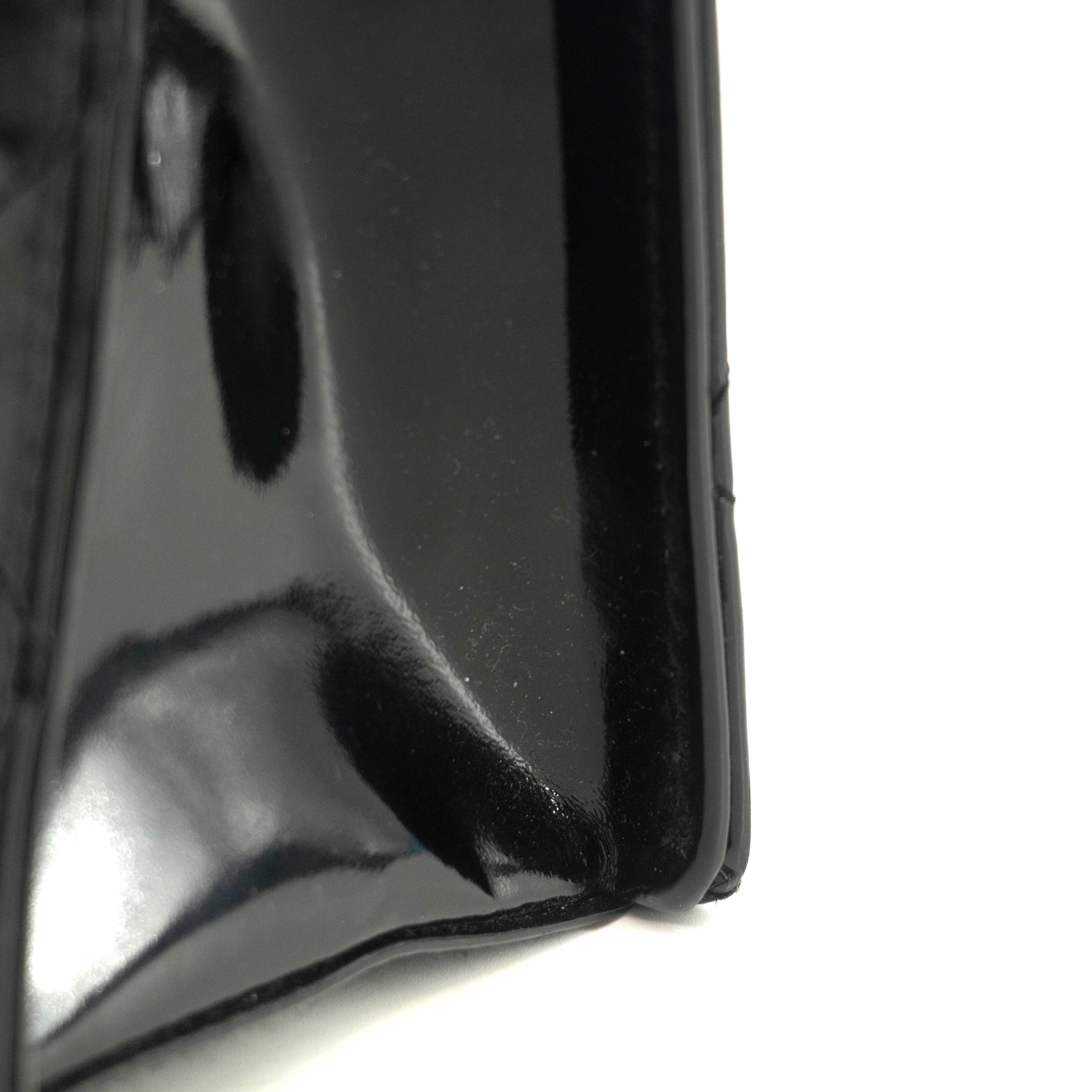 Chanel CC Cocomark Quilted Patent Handle Tote Bag #3982