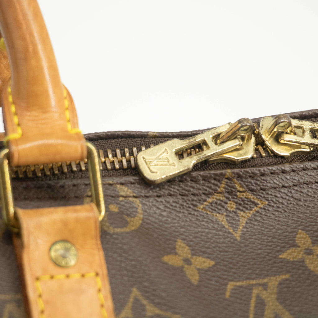 Louis Vuitton Monogram Canvas Brown Keepall 45 Bandouliere Boston Bag #3991