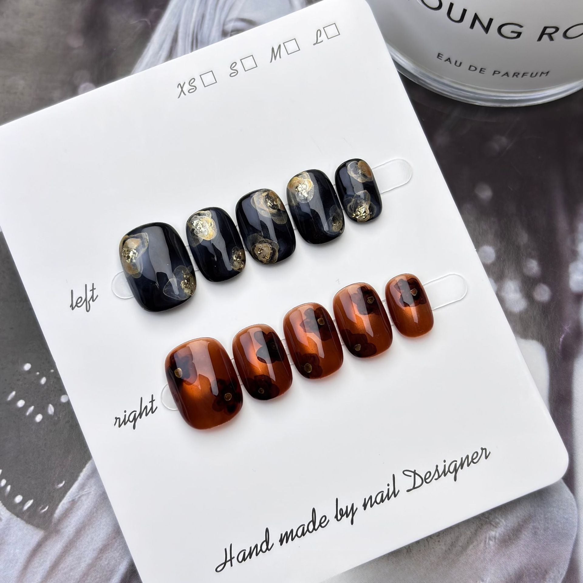 1002- Handmade press on nails fake nails removable