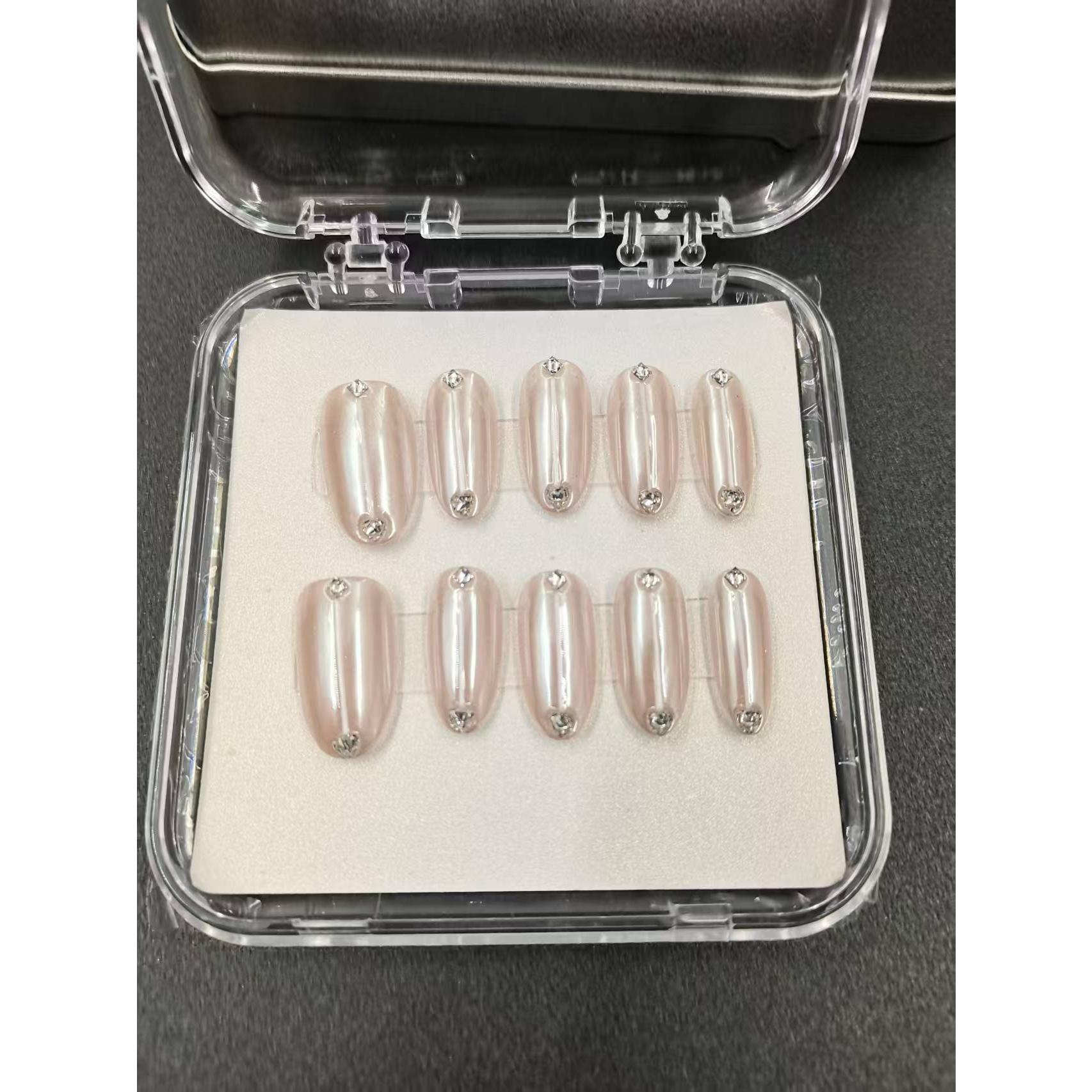 1038- Handmade press on nails fake nails removable Handmade Drawing Nails