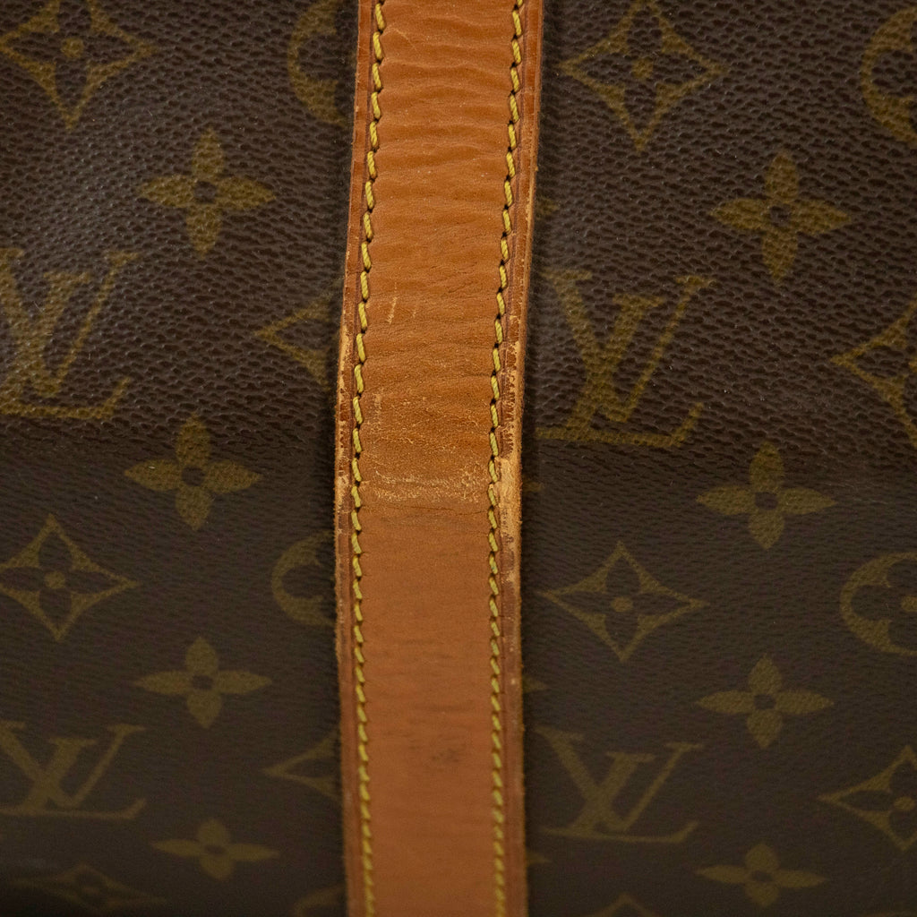 Louis Vuitton Monogram Canvas Brown Keepall 50 Boston Bag #4680
