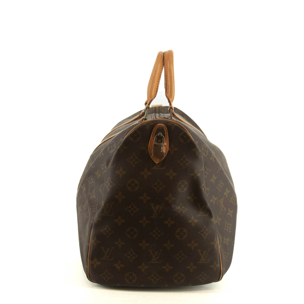 Louis Vuitton Monogram Canvas Brown Keepall 50 Boston Bag #4680
