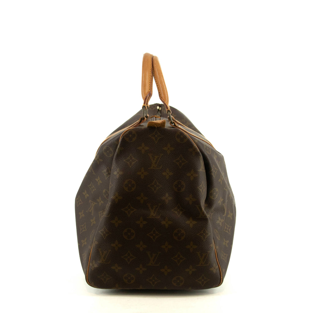 Louis Vuitton Monogram Canvas Brown Keepall 50 Boston Bag #4680
