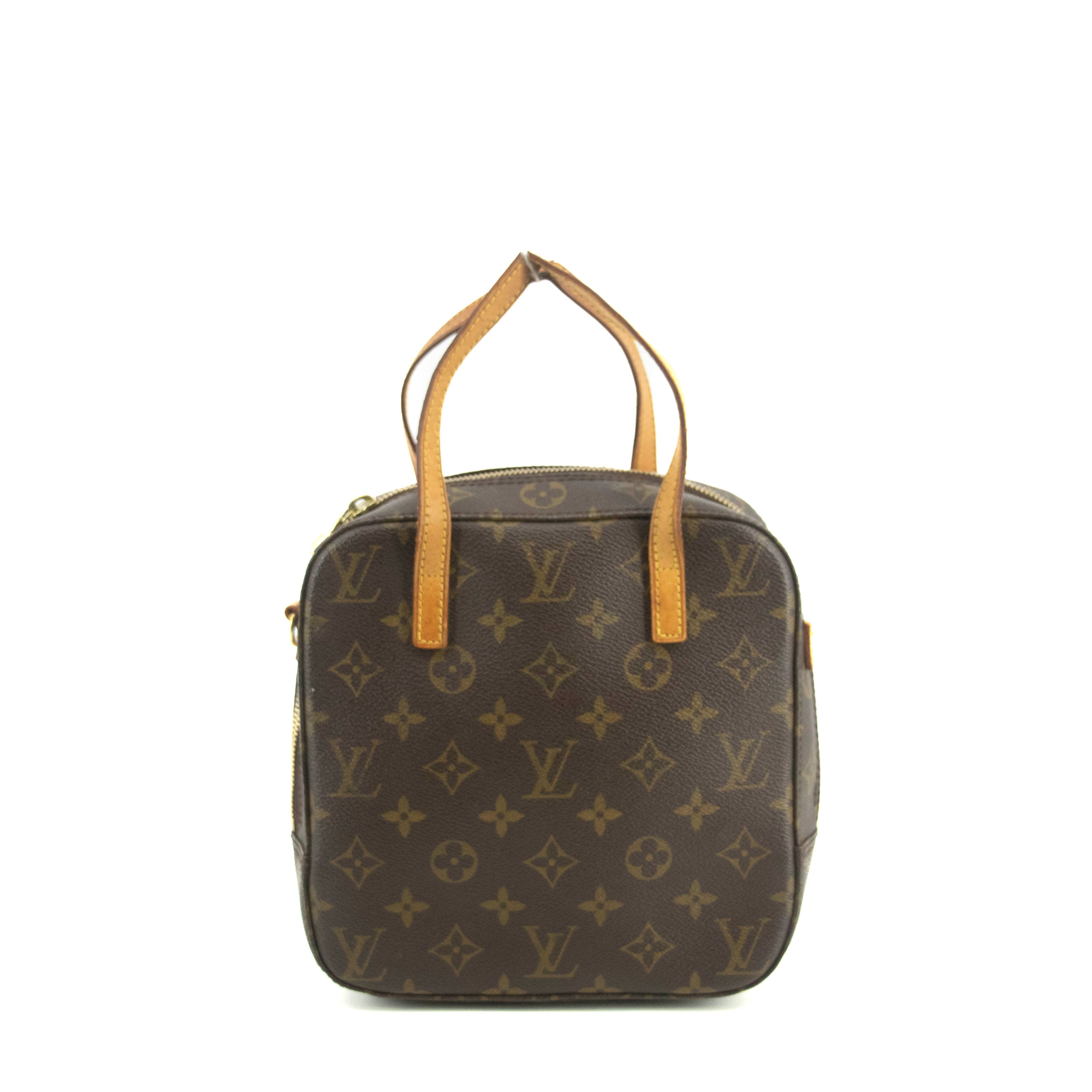 Louis Vuitton Monogram Canvas Brown Spontini Top Handle Tote Bag #4748