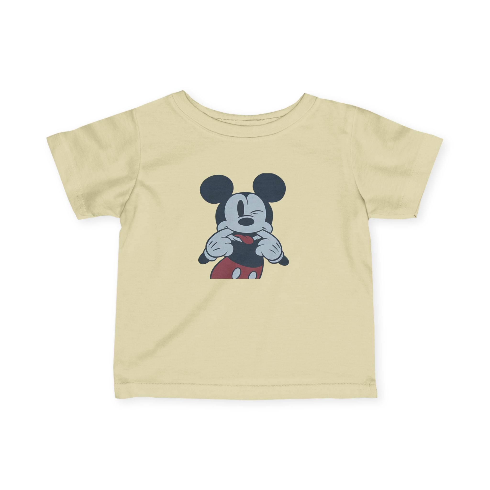 Infant Tee — Vintage Cartoon Mouse Face Baby Shirt