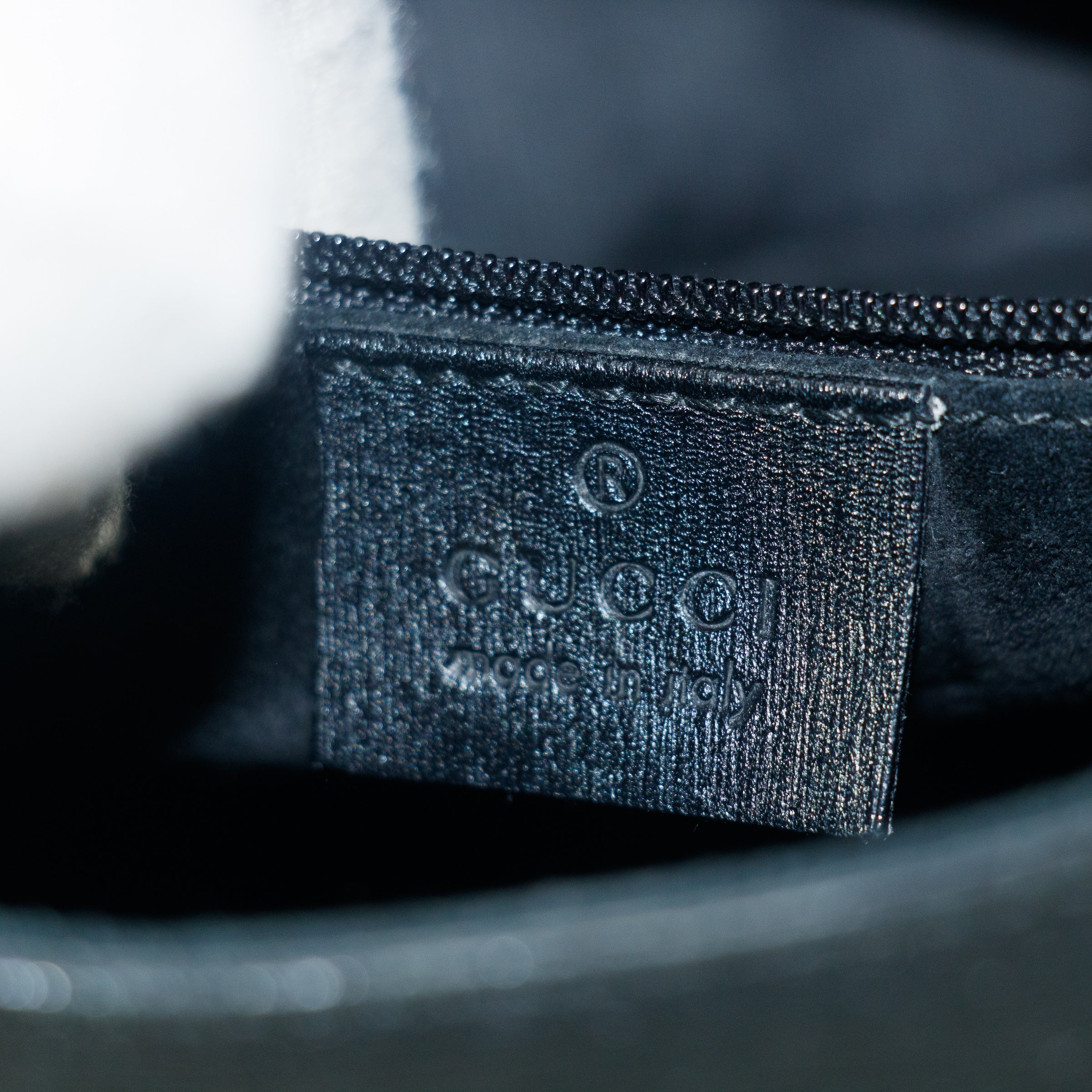 Guccci Bamboo Black Leather Shoulder Bag #5293