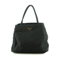 Prada Tessuto Nylon Black City Tote  #5296