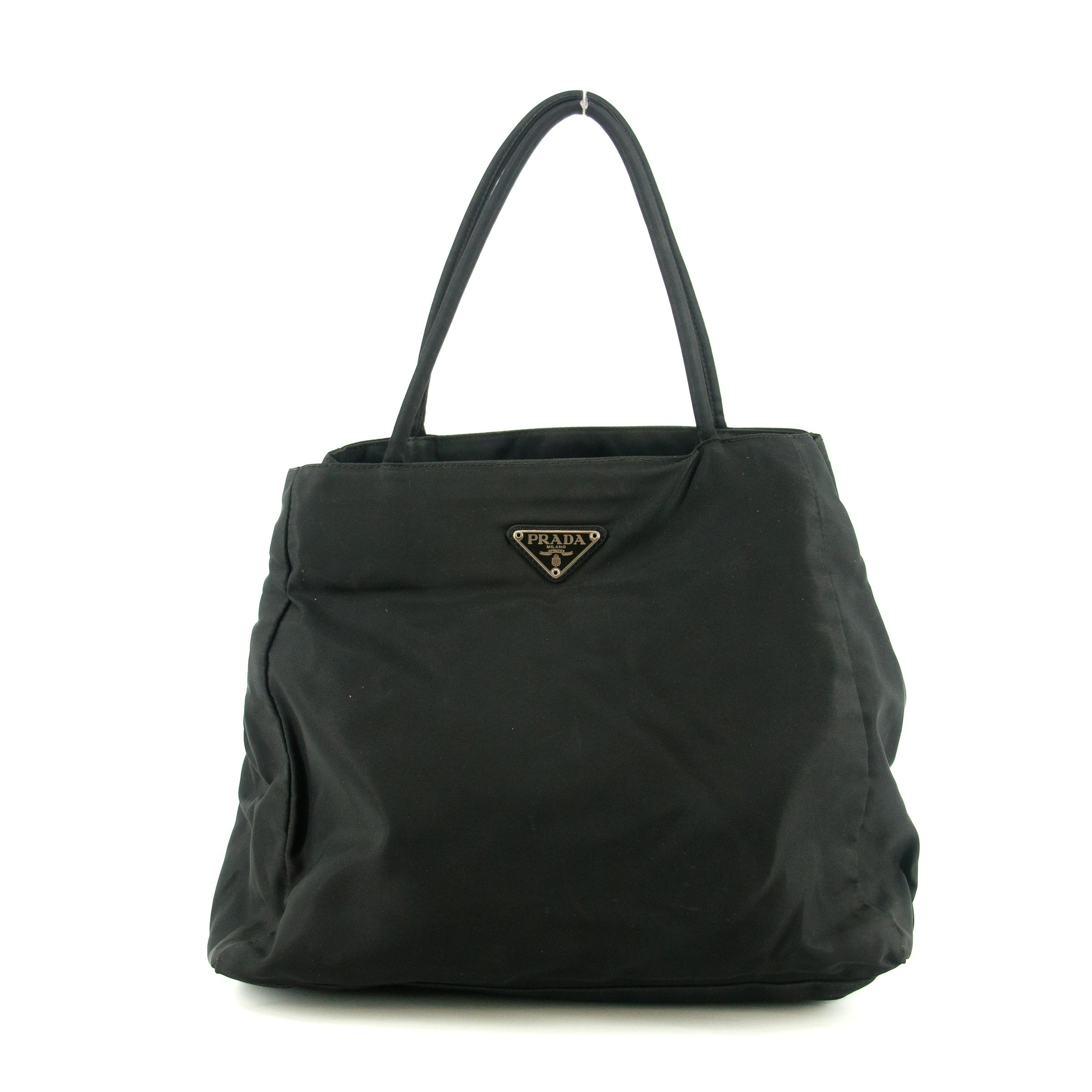 Prada Tessuto Nylon Black City Tote  #5296