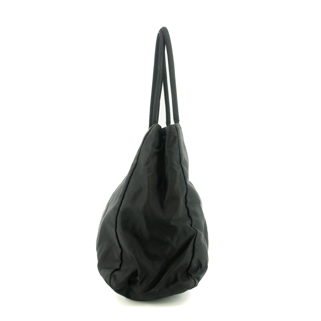 Prada Tessuto Nylon Black City Tote  #5296