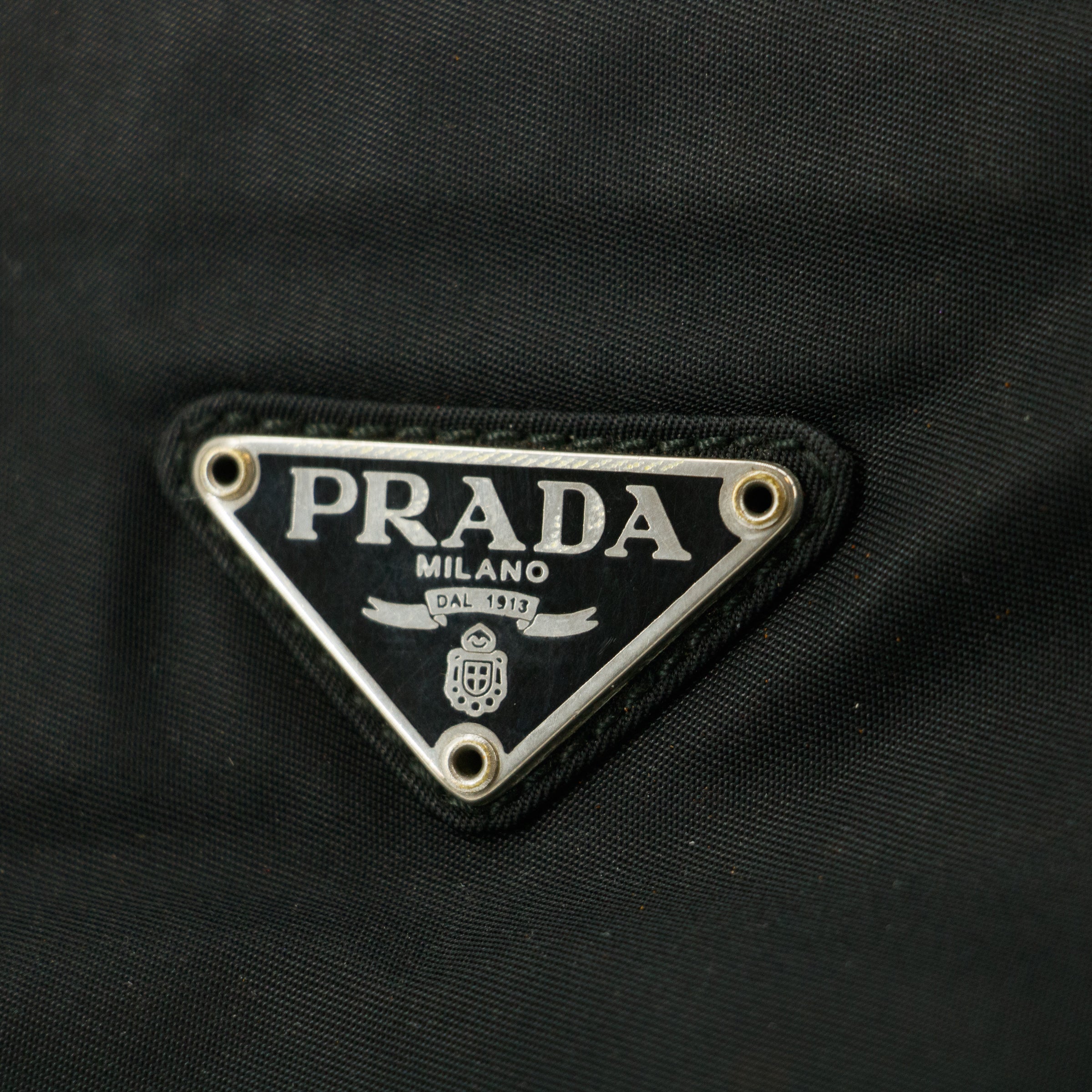 Prada Tessuto Nylon Black City Tote  #5296